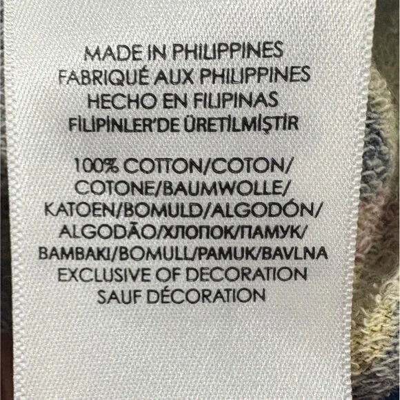 Polo Ralph Lauren Mens Floral Cotton Spa Terry Hoodie Pullover Sweatshirt Blue L - Picture 9 of 13